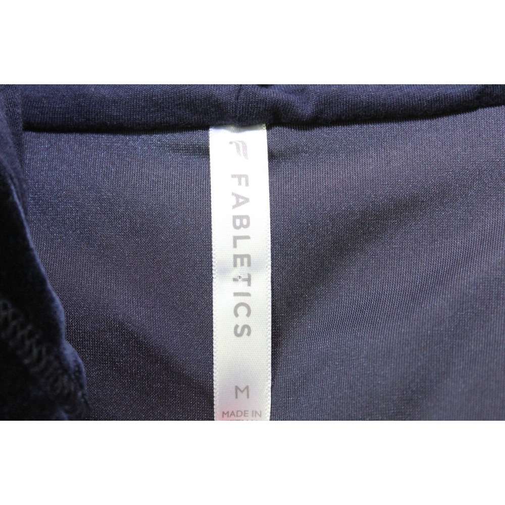 ✨2/$20 Fabletics Donna Velour Full Zip Up Hoodie Deep Navy Gold Medium Jacket - Picture 4 of 10